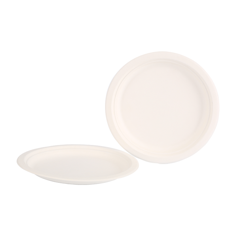 Recycling 9" Round white plate L23.2*H1.8cm