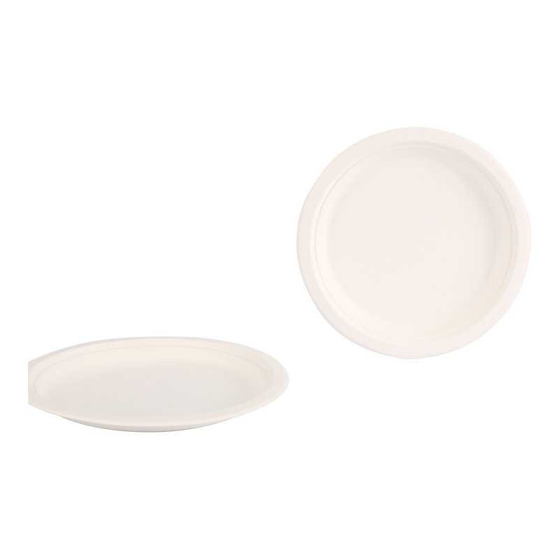 Recycling 9" Round white plate L23.2*H1.8cm