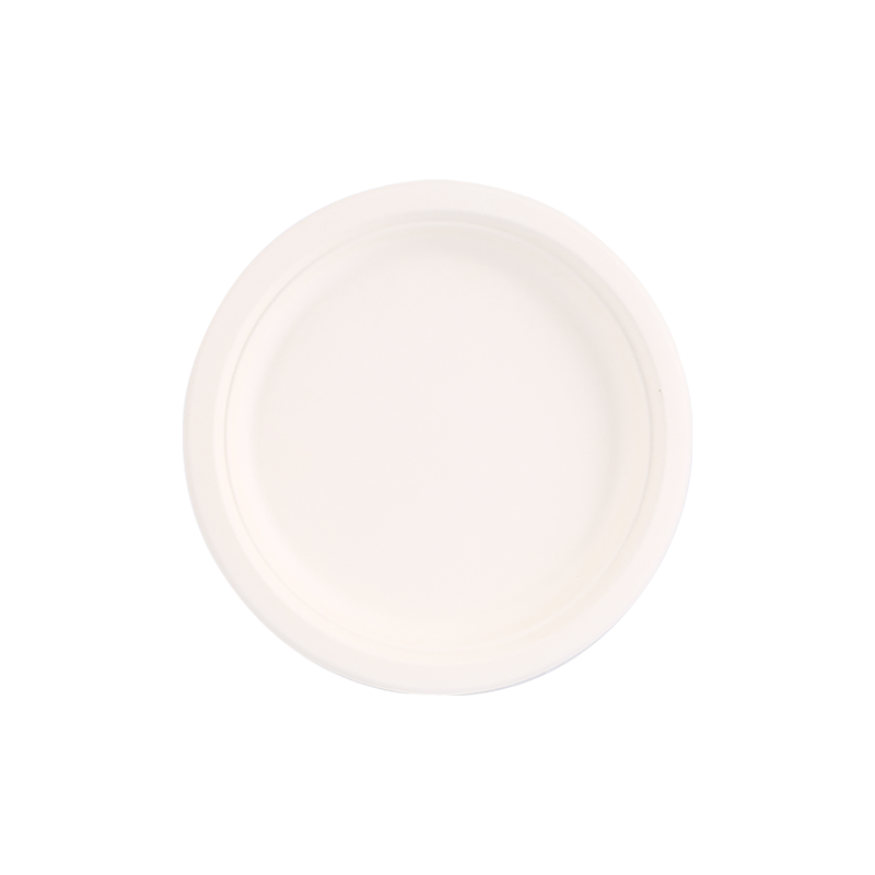 Recycling 9" Round white plate L23.2*H1.8cm