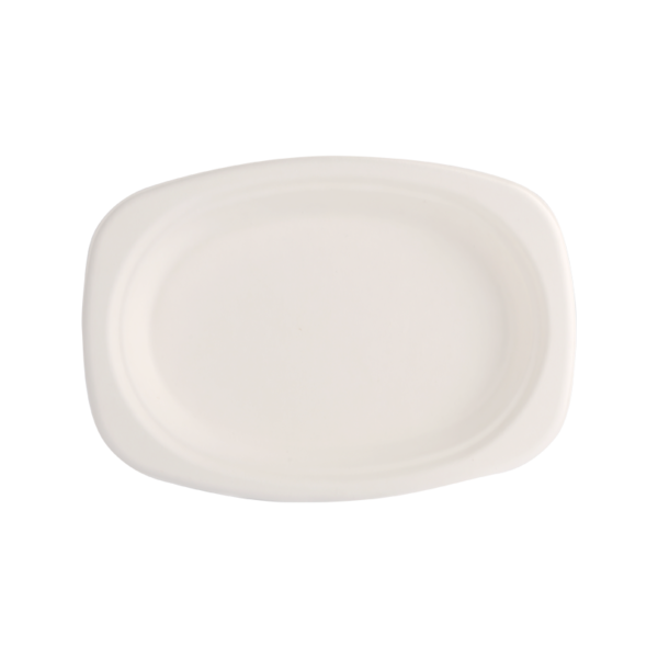 Durable and cheap 9" Oval food plate L23.3*W16.5*H2.2cm