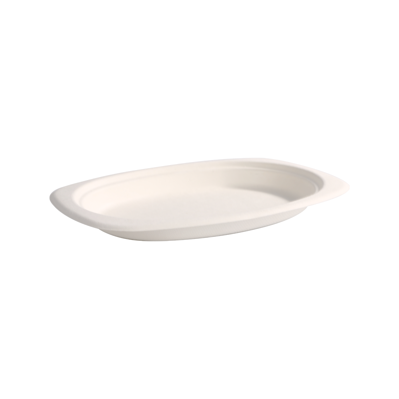 Durable and cheap 9" Oval food plate L23.3*W16.5*H2.2cm