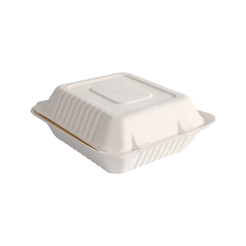 Durable 9" x 9" Single compartment meal box L23.2*W23*H3.8/4.6cm