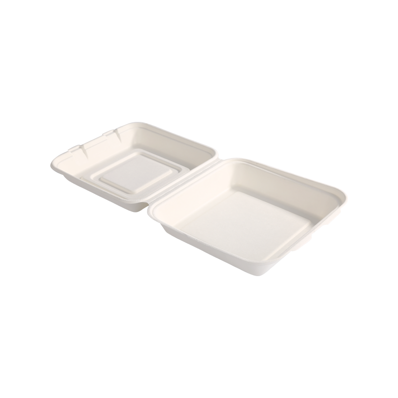 Recycling 10" x 10" Single-comp. clamshell L24.5*W24.3*H3.8/4.5cm