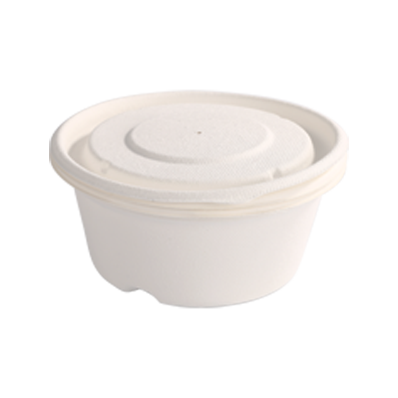 Affordable 1000ml Middle bowl-bagasse with lid L17.1*H7.4cm