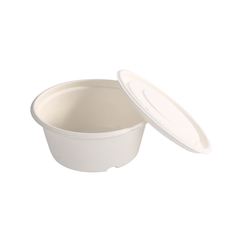 Reliable 800ml Bowl-bagasse with lid L16.1*H6.9cm