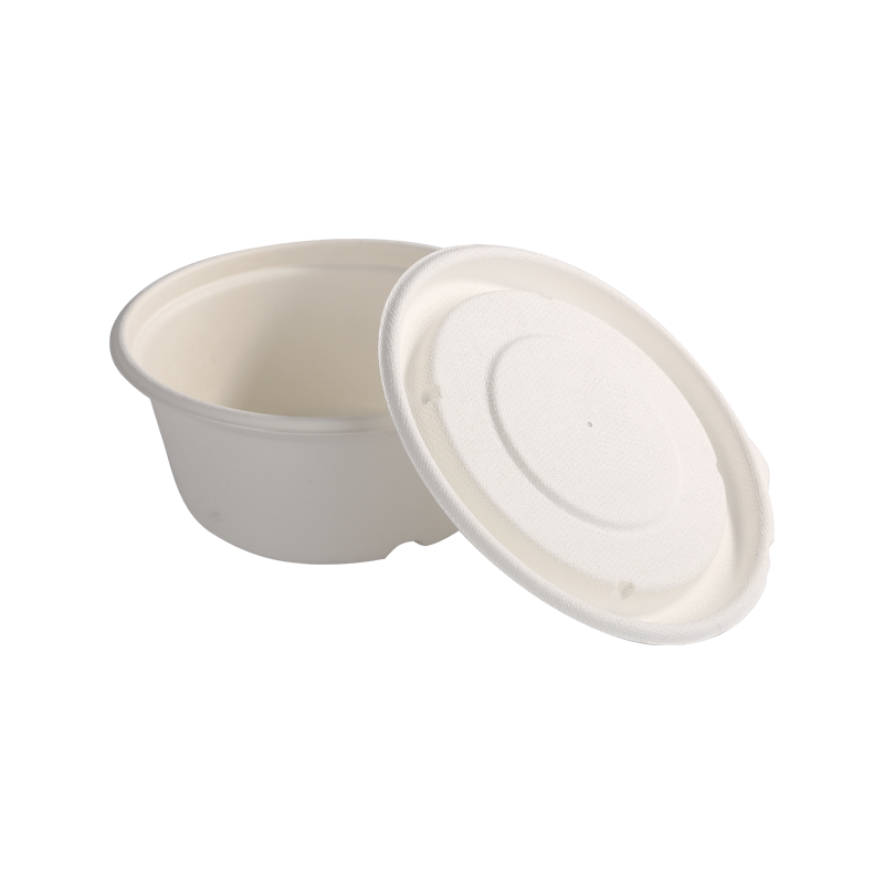 Reliable 800ml Bowl-bagasse with lid L16.1*H6.9cm