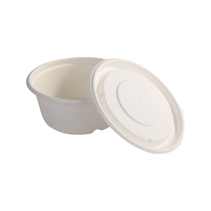 Affordable 1000ml Middle bowl-bagasse with lid L17.1*H7.4cm