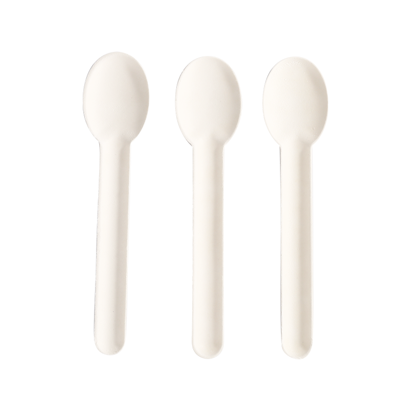 Degradable bagasse soup spoon tableware L15.5-16.ocm